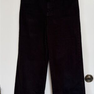 Frame Denim Le Slim Palazzo Long in Black